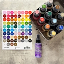 Ranger / Tim Holtz Distress Labels - Small Round Label (White Text)